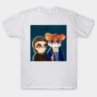 staring at handsome tiger gothic T-Shirt